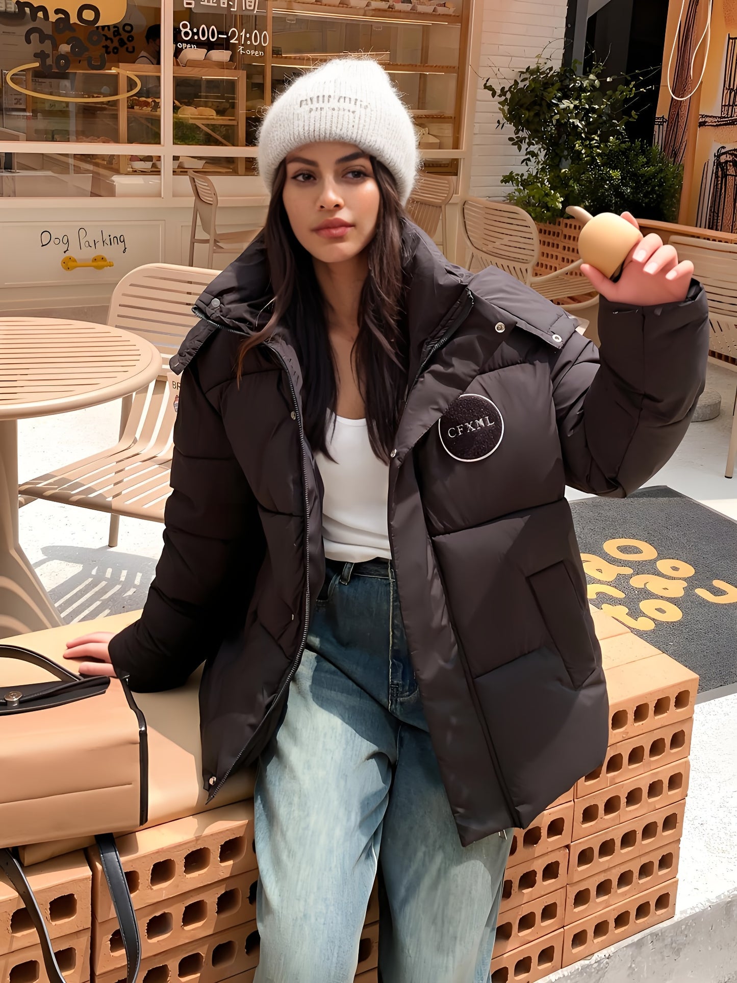 🧥❄️ Women's Thickened Winter Hooded Jacket with Stand Collar 🔥 Heavyweight Warm Coat | 👚 Long Sleeve Casual Outerwear | 🎨 Solid Color ⛄ Perfect for Cold Weather | 🌟 Versatile for Everyday & Formal Looks | 💖 Winter Coats for Women