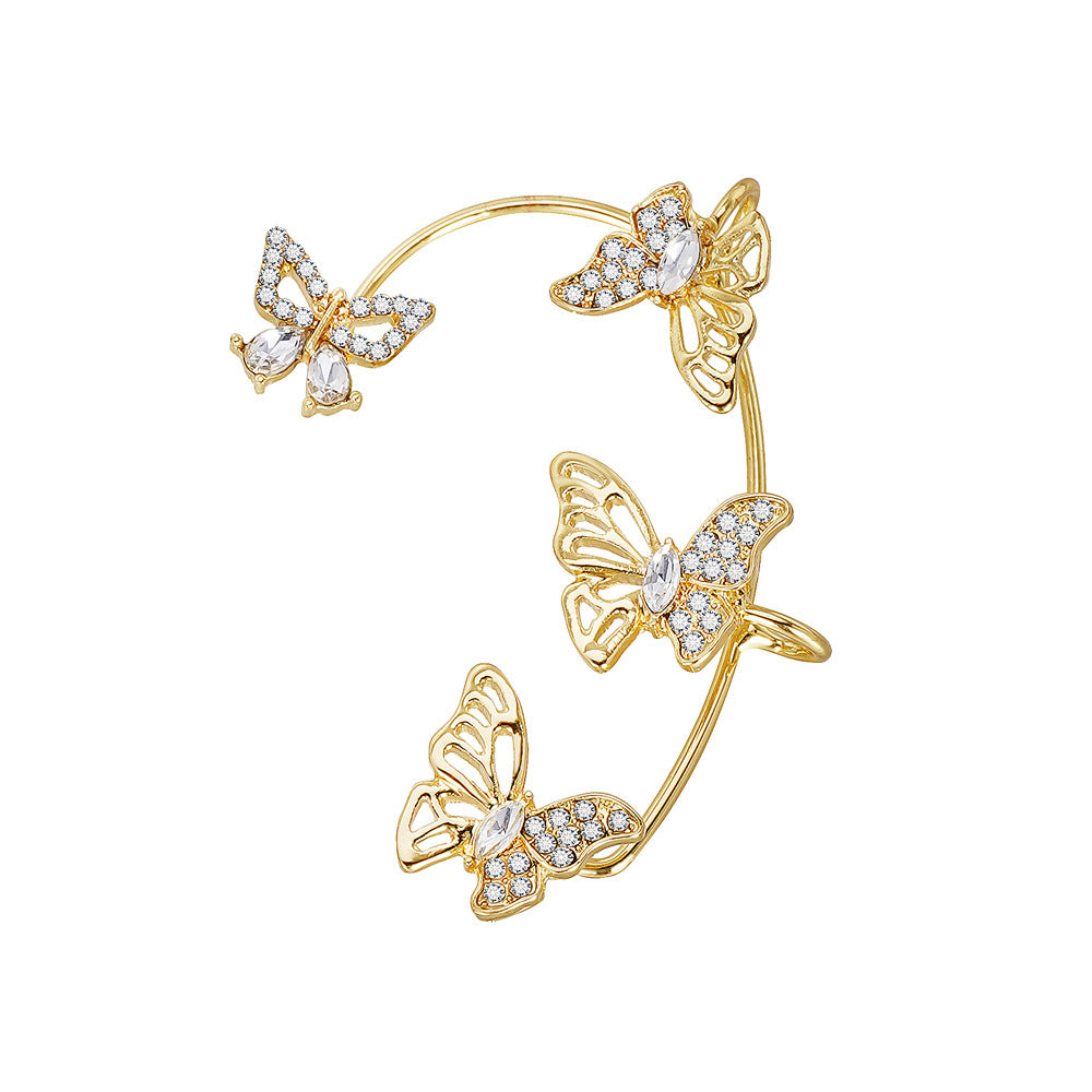 Butterfly Gemstone Ear Cuffs – No Piercing