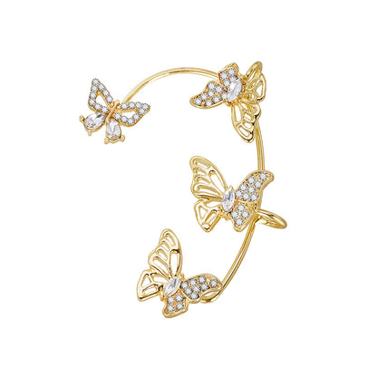 Butterfly Gemstone Ear Cuffs – No Piercing