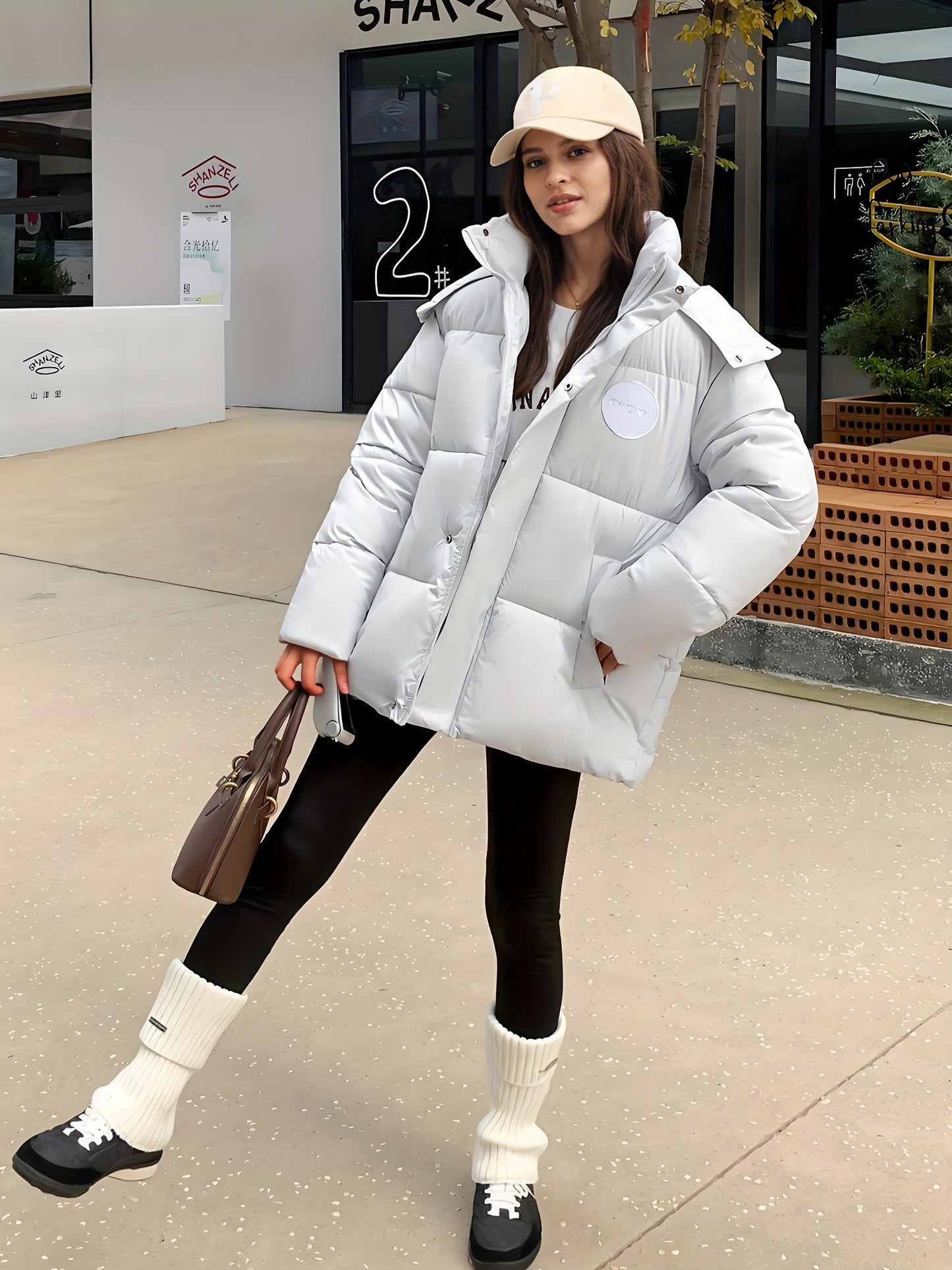 🧥❄️ Women's Thickened Winter Hooded Jacket with Stand Collar 🔥 Heavyweight Warm Coat | 👚 Long Sleeve Casual Outerwear | 🎨 Solid Color ⛄ Perfect for Cold Weather | 🌟 Versatile for Everyday & Formal Looks | 💖 Winter Coats for Women