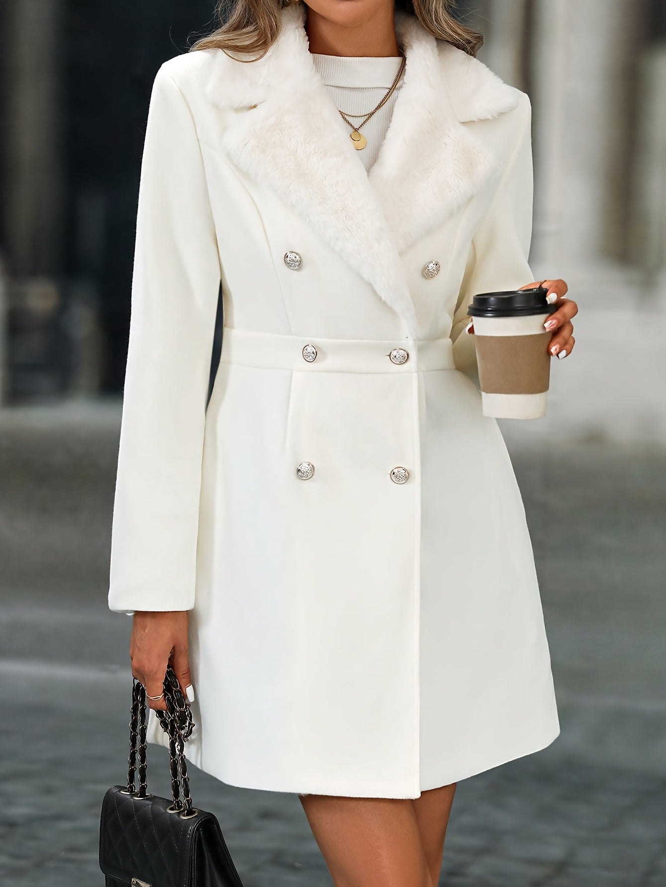 Elegant Black Trench Coat