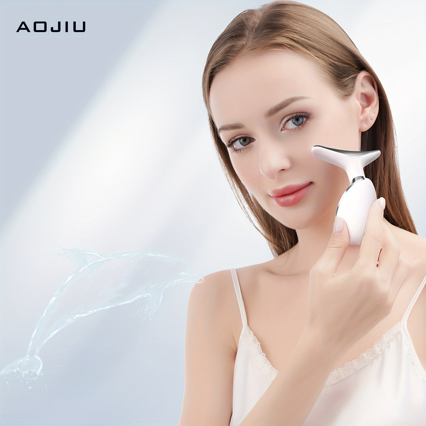 🏠 AOJIU Home Face & Neck Massage Tool 💆‍♀️ Face Massager 🔄 Three Modes 🔥 Heating Mode 🌸 Skin Care 💖 Facial Device 👜 Portable Beauty Instrument 🎁 Girl Gift 🛁 Home Spa Massager ✨