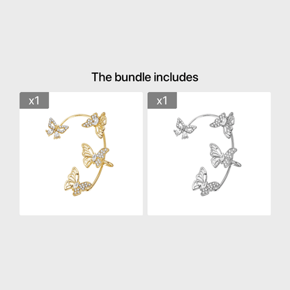 Butterfly Gemstone Ear Cuffs – No Piercing