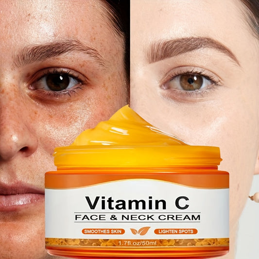 🍊💧 50ml Vitamin C Intensive Moisturizing Cream ✨ – Hydrates, Firms & Nourishes 🌿, Alcohol-Free 🚫, Hyaluronic Acid Enriched 💦, Anti-Drying 🌸, Unisex Adult Skincare 🧴