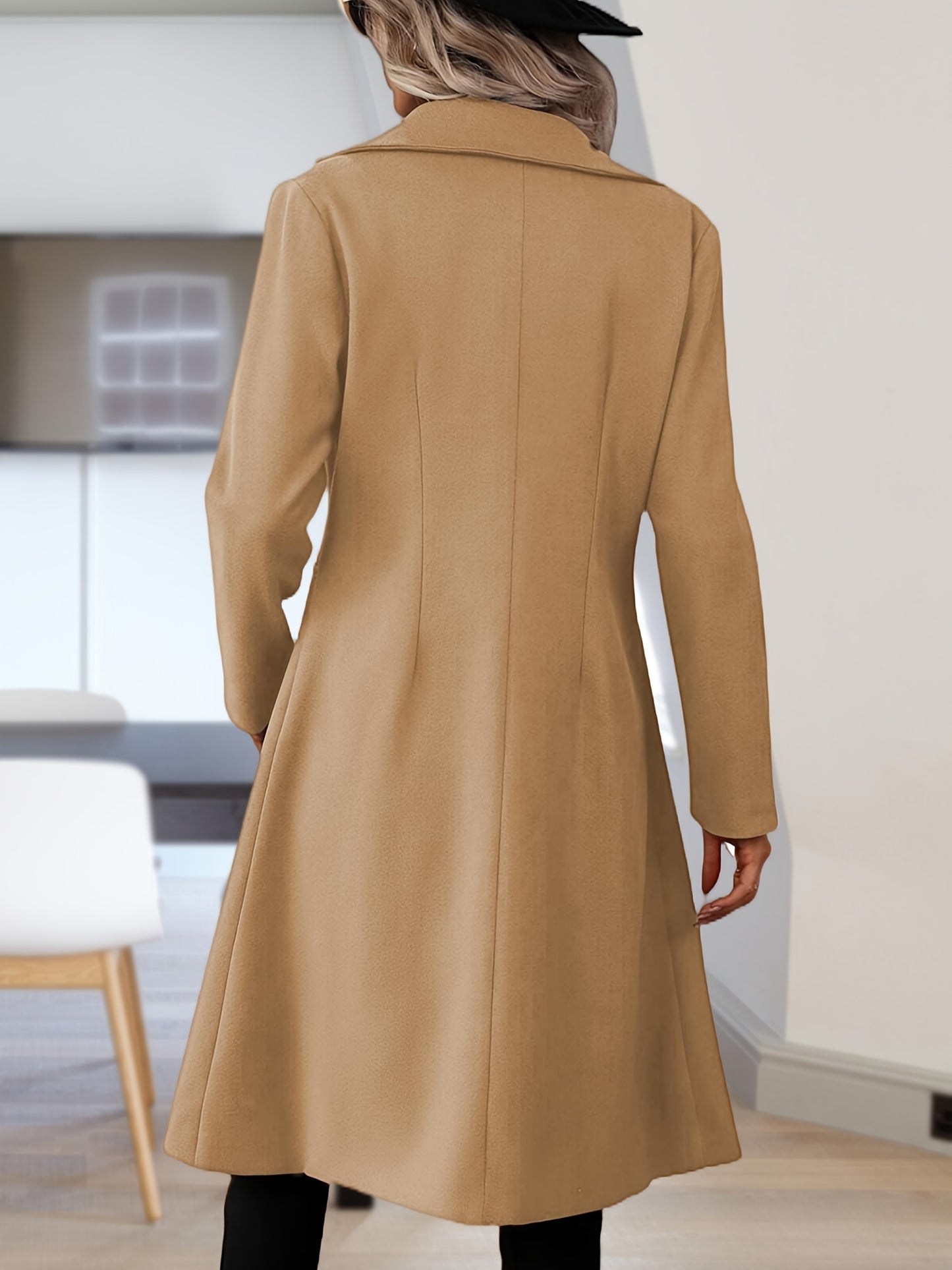 Women’s Long Double-Breasted Winter Coat 🧥✨