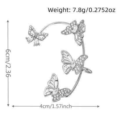 Butterfly Gemstone Ear Cuffs – No Piercing