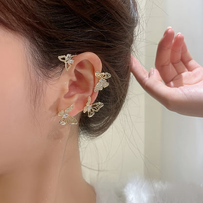 Butterfly Gemstone Ear Cuffs – No Piercing