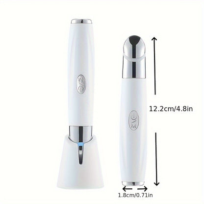 ✨ Eye & Face Massage Tool Wand Pen 🔥🔔 – Heated & Vibrating Eye Wand 💆‍♀️, Firming & Toning ✨, Reduces Fatigue 👀, Puffy Eyes 🛑, Dark Circles & Eye Bags ❌ – Boosts Skincare Absorption 🧴💎