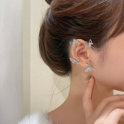 Butterfly Gemstone Ear Cuffs – No Piercing