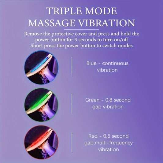 ✨ "Skin-Enhancing" 3-Color LED Light Therapy Massager 💡💆‍♀️ – Face, Neck & Body 🧴, Battery-Powered 🔋, Skincare & Beauty Device 🌸, Perfect Gift 🎁 for Women 💖, Mother’s Day Special 🌷