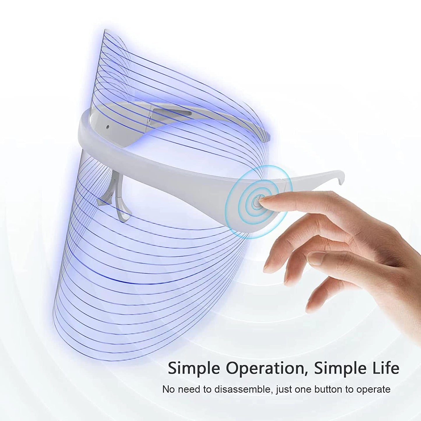 🌟 LED Light Therapy Facial Mask – Anti-Aging & Skin Renewal