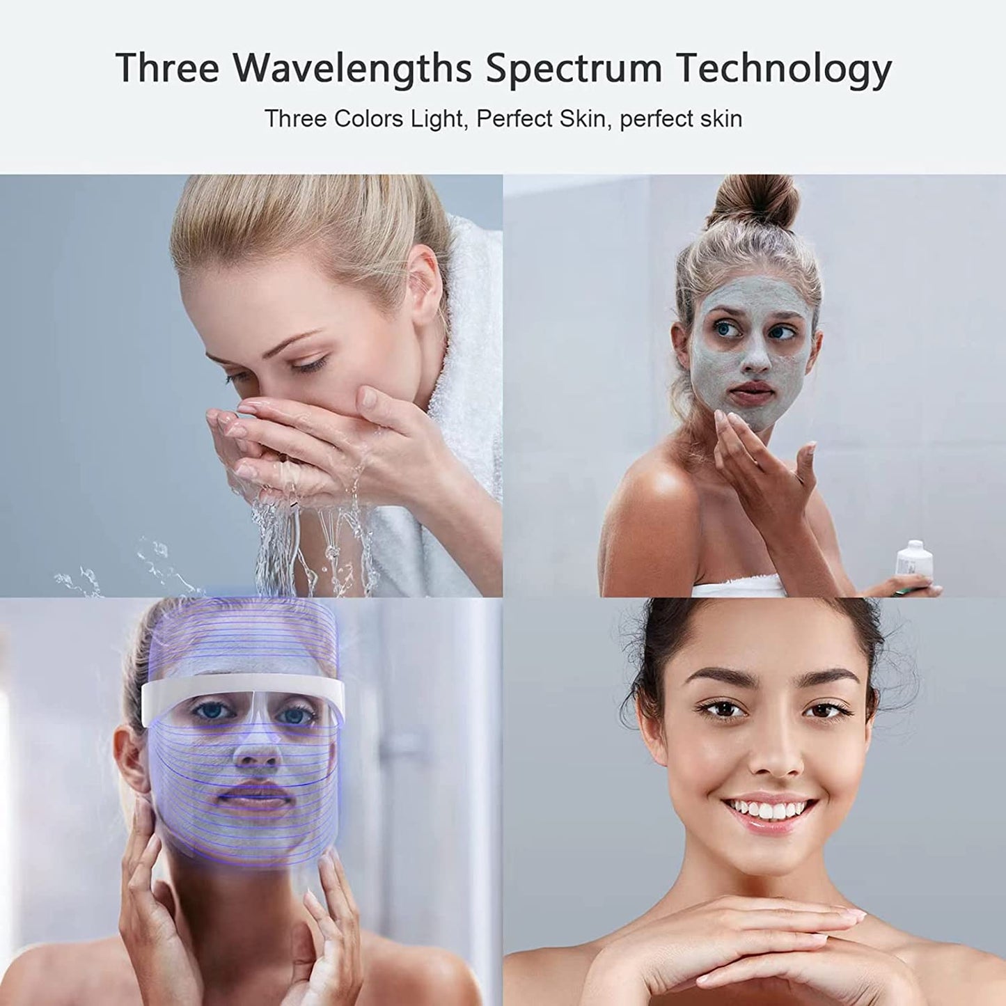 🌟 LED Light Therapy Facial Mask – Anti-Aging & Skin Renewal