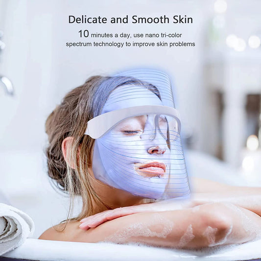 🌟 LED Light Therapy Facial Mask – Anti-Aging & Skin Renewal