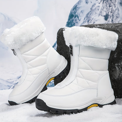 Men’s Winter Snow Boots – Warm Fleece-Lined Non-Slip Ankle Hiking Shoes