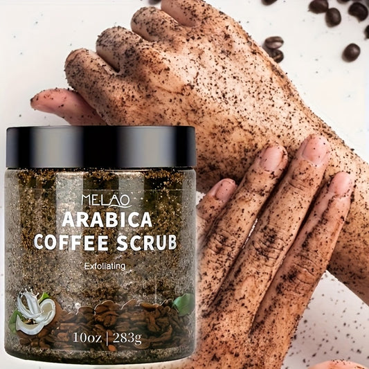 ☕✨ MELAO Arabica Coffee Scrub – Natural Exfoliator for Face & Body 🌿💆‍♀️