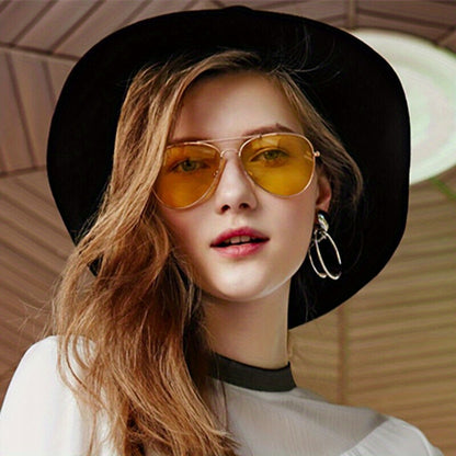 🕶️🌈 Retro Color Mirror Glasses – Unisex Metal Frame Eyewear ✨👓