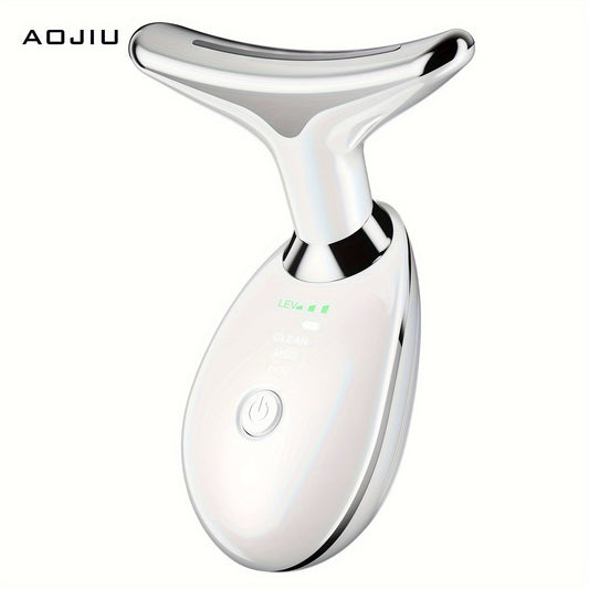 🏠 AOJIU Home Face & Neck Massage Tool 💆‍♀️ Face Massager 🔄 Three Modes 🔥 Heating Mode 🌸 Skin Care 💖 Facial Device 👜 Portable Beauty Instrument 🎁 Girl Gift 🛁 Home Spa Massager ✨