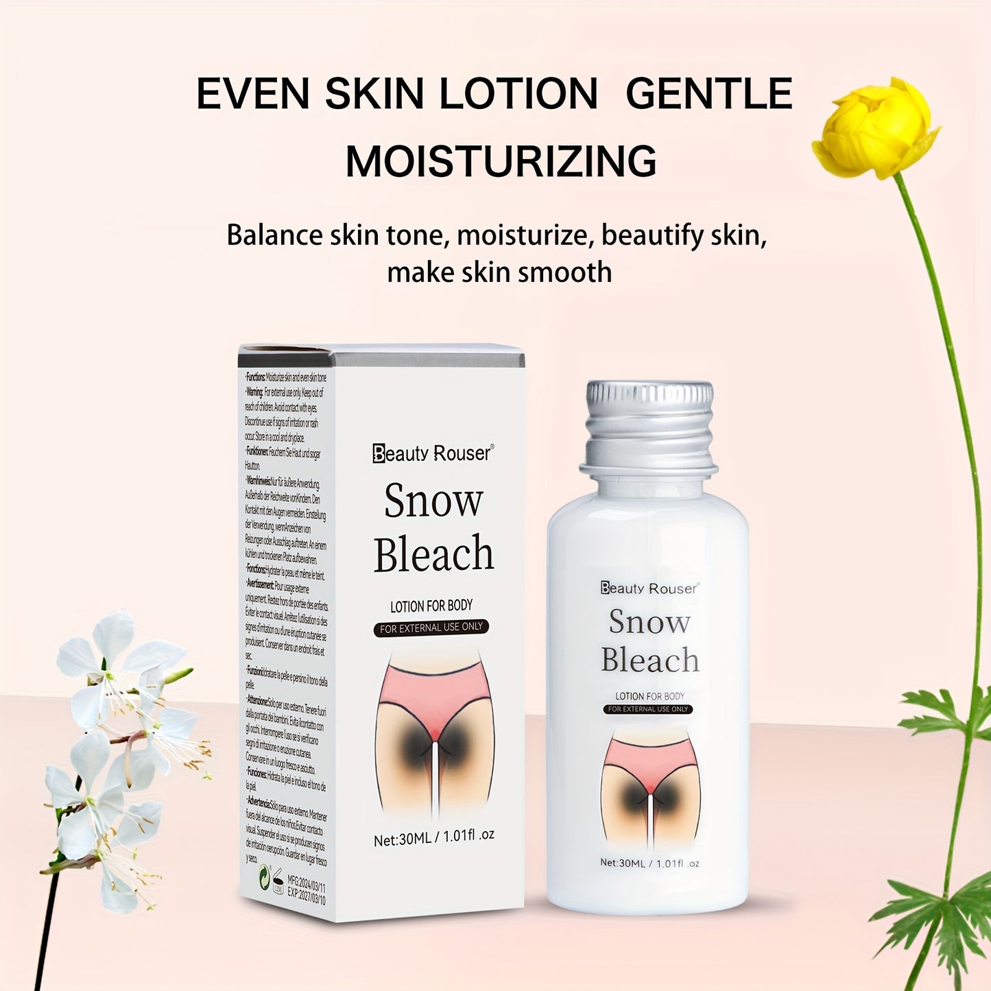 🌟 30g Radiant Skin Body Lotion 🧴✨ – Hydrates 💧 & Brightens ✨ Underarms, Buttocks & Inner Thighs 🍑 with Nicotinamide, Vitamin C 🍊 & Centella 🌿 – Moisturizing & Smooth Skin 🌸