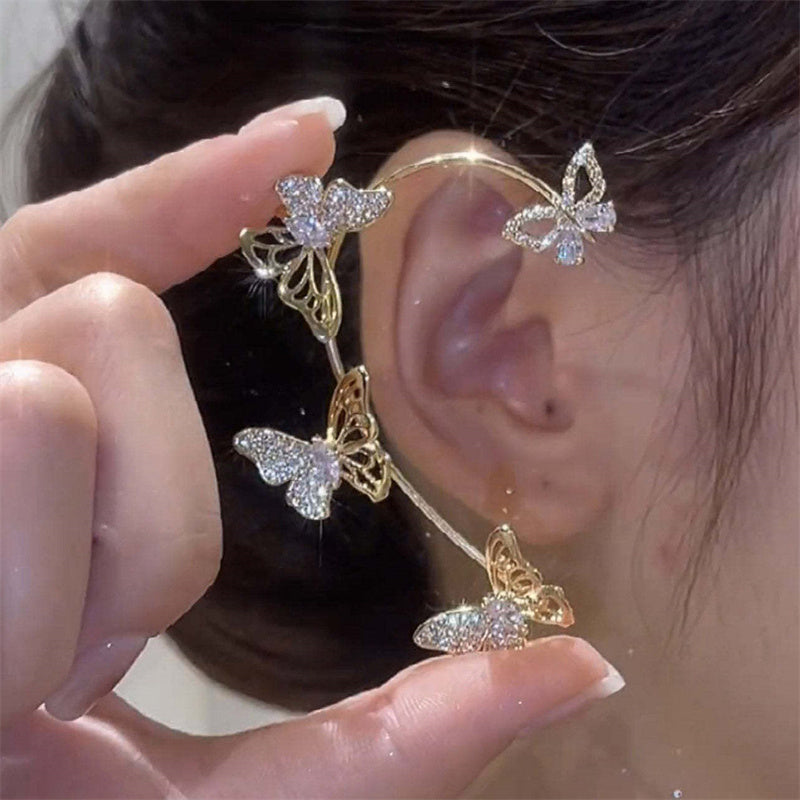 Butterfly Gemstone Ear Cuffs – No Piercing