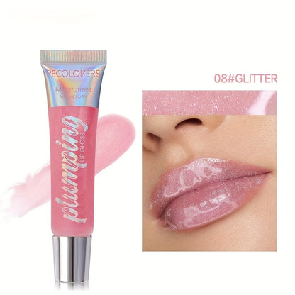 💄 10-Color Big Lip Gloss – 🍒 Wet Cherry Shine | Hydrating, Moisturizing & Long-Lasting Lip Oil ✨ ✨ Features: