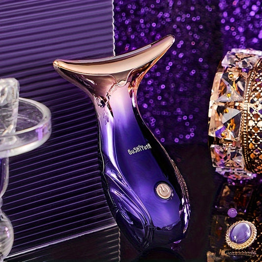 ✨ "Skin-Enhancing" 3-Color LED Light Therapy Massager 💡💆‍♀️ – Face, Neck & Body 🧴, Battery-Powered 🔋, Skincare & Beauty Device 🌸, Perfect Gift 🎁 for Women 💖, Mother’s Day Special 🌷