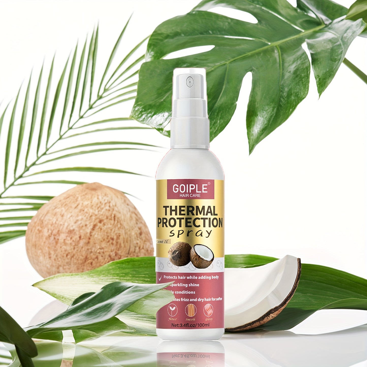 🥥✨ Goiple Coconut Oil Hair Care Spray – Heat Protection & Softening ✨💆‍♀️