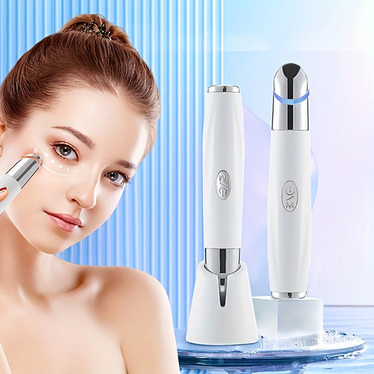 ✨ Eye & Face Massage Tool Wand Pen 🔥🔔 – Heated & Vibrating Eye Wand 💆‍♀️, Firming & Toning ✨, Reduces Fatigue 👀, Puffy Eyes 🛑, Dark Circles & Eye Bags ❌ – Boosts Skincare Absorption 🧴💎
