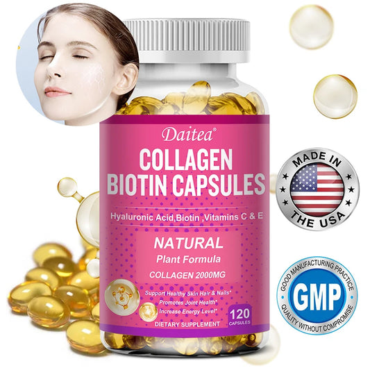 💊✨ Daitea Collagen + Biotin Capsules – Skin, Hair, Nails & Joint Support ✨💊