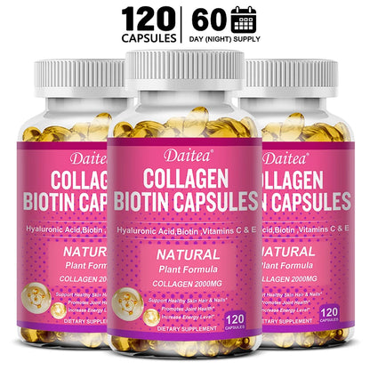 💊✨ Daitea Collagen + Biotin Capsules – Skin, Hair, Nails & Joint Support ✨💊