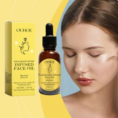 Ouhoe Frankincense Wood Essence Oil 🌿✨ | Facial Moisturizing 💧 | Skin Firming 💆‍♀️ | Daily Skin Care Essence Oil 🌸🌞