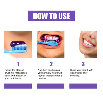 💜 Purple Toothpaste – Fresh Breath, Teeth Whitening & Decay Protection 🦷✨ ✅ Key Benefits: