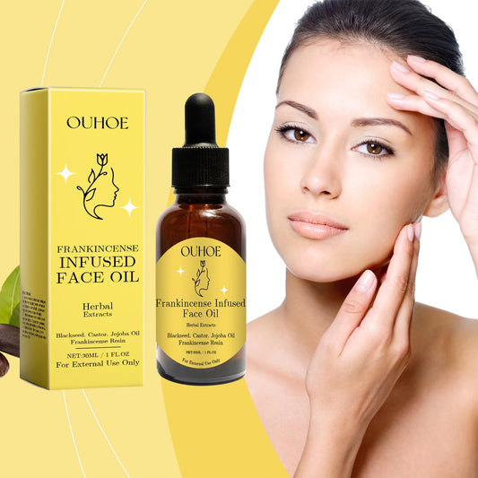 Ouhoe Frankincense Wood Essence Oil 🌿✨ | Facial Moisturizing 💧 | Skin Firming 💆‍♀️ | Daily Skin Care Essence Oil 🌸🌞
