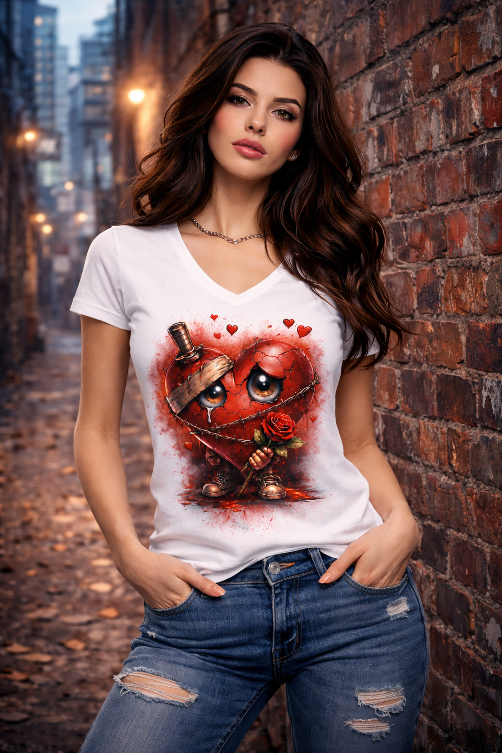 🖤 Broken but Still Loving – T-Shirt