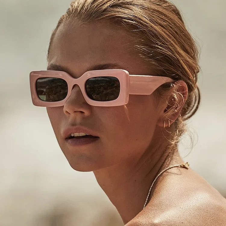 Women’s Square Sunglasses – Popular Designer Style 😎 | Jelly Color Lenses 🌈, UV400 Protection 🛡️ | Custom Logo Available ✍️