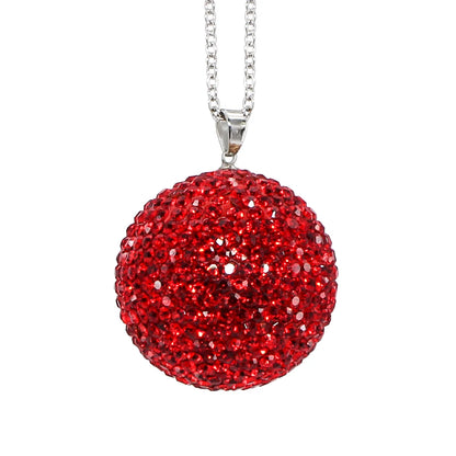 💎✨ Large Bling Crystal Ball Car Pendant – Rearview Mirror Ornament 🚗✨
