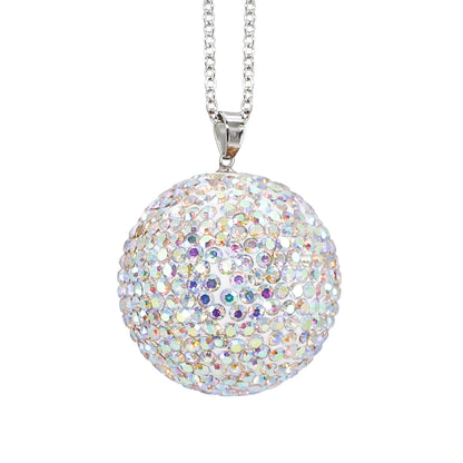 💎✨ Large Bling Crystal Ball Car Pendant – Rearview Mirror Ornament 🚗✨