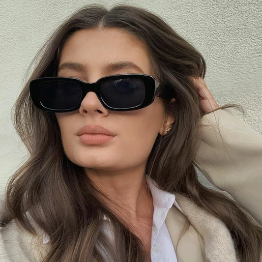 🕶️✨ 2021 Square Sunglasses for Women – Retro Small Rectangle Design ✨🌸