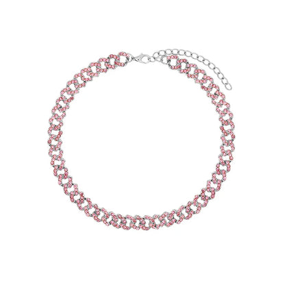 🦋💎 Bling Butterfly Pendant Necklace – Crystal Cuban Chain for Women ✨🌸