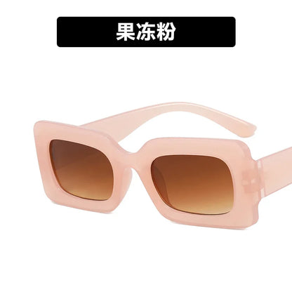 Women’s Square Sunglasses – Popular Designer Style 😎 | Jelly Color Lenses 🌈, UV400 Protection 🛡️ | Custom Logo Available ✍️