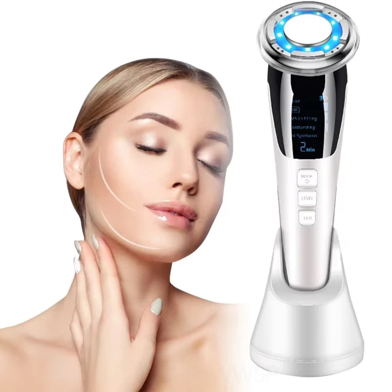 EMS Facial Massager with Microcurrent Deep Cleaning and Cool Compress