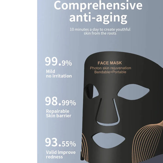 LED Light Therapy Face Mask - Anti-Aging & Skin Rejuvenation
