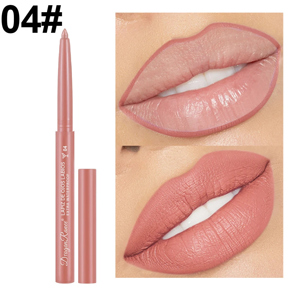 Automatic Rotating Waterproof Matte Lip Liner Pen