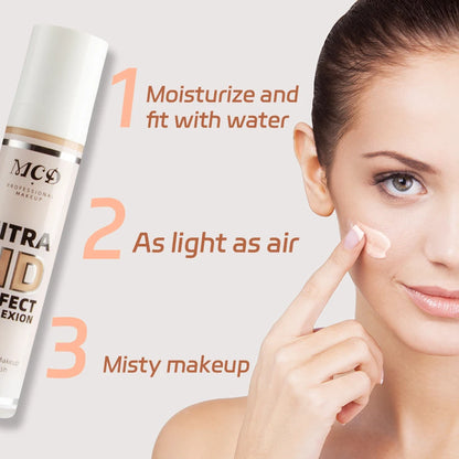 💄 9-Color Full Coverage Concealer & Foundation ✨ | High Coverage Liquid Cream 🧴 | Natural Matte Base Makeup 🌸 | Cushion Foundation for Flawless Skin 💖