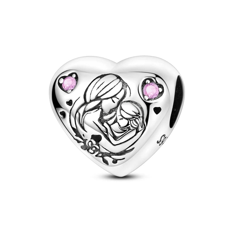 💎✨ 925 Sterling Silver Heart Charm Bead – Mother’s Day Special ✨💎