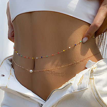 ✨💃 Hip Hop Double Layer Waist Chain – Sexy Adjustable Body Jewelry 🔗🔥