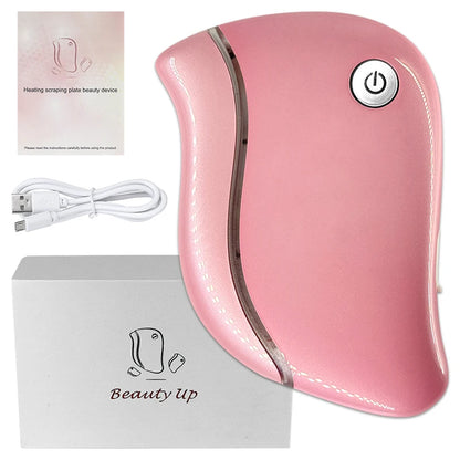 4-in-1 Electric Facial Gua Sha Massager with Heat and Red Light