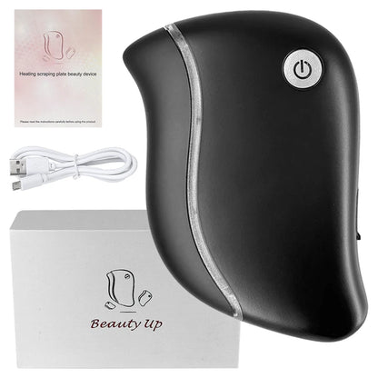 4-in-1 Electric Facial Gua Sha Massager with Heat and Red Light