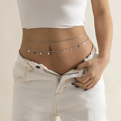 ✨💃 Hip Hop Double Layer Waist Chain – Sexy Adjustable Body Jewelry 🔗🔥