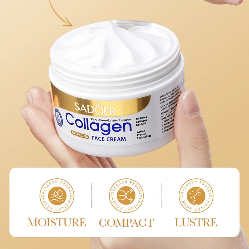 💧✨ SADOER Collagen Face Cream – Hydrating & Firming Care ✨💧