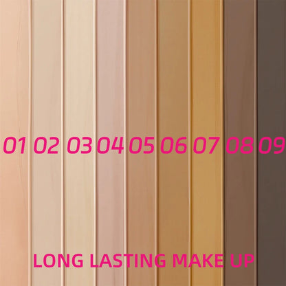 💄 9-Color Full Coverage Concealer & Foundation ✨ | High Coverage Liquid Cream 🧴 | Natural Matte Base Makeup 🌸 | Cushion Foundation for Flawless Skin 💖